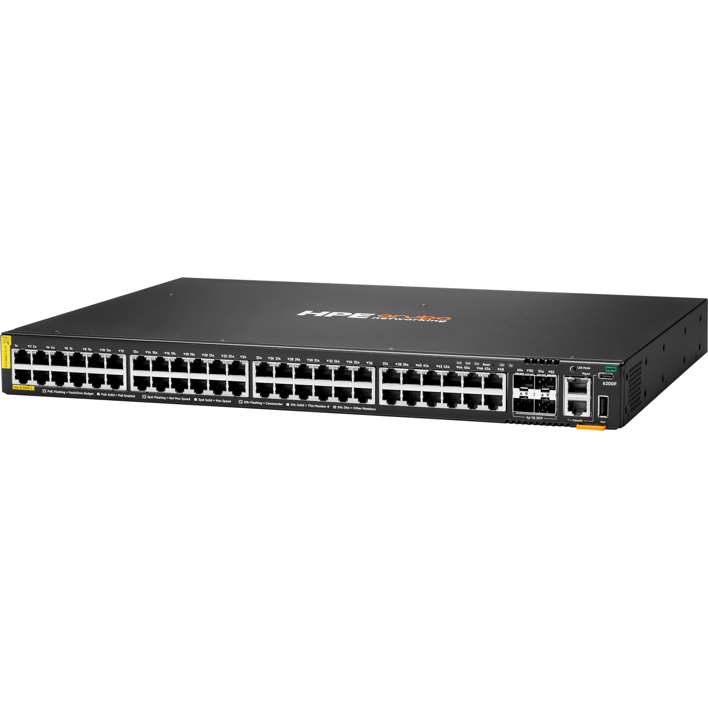 HPE Aruba Networking CX 6200F 48G Class4 PoE 4SFP 740W TAA-compliant Switch