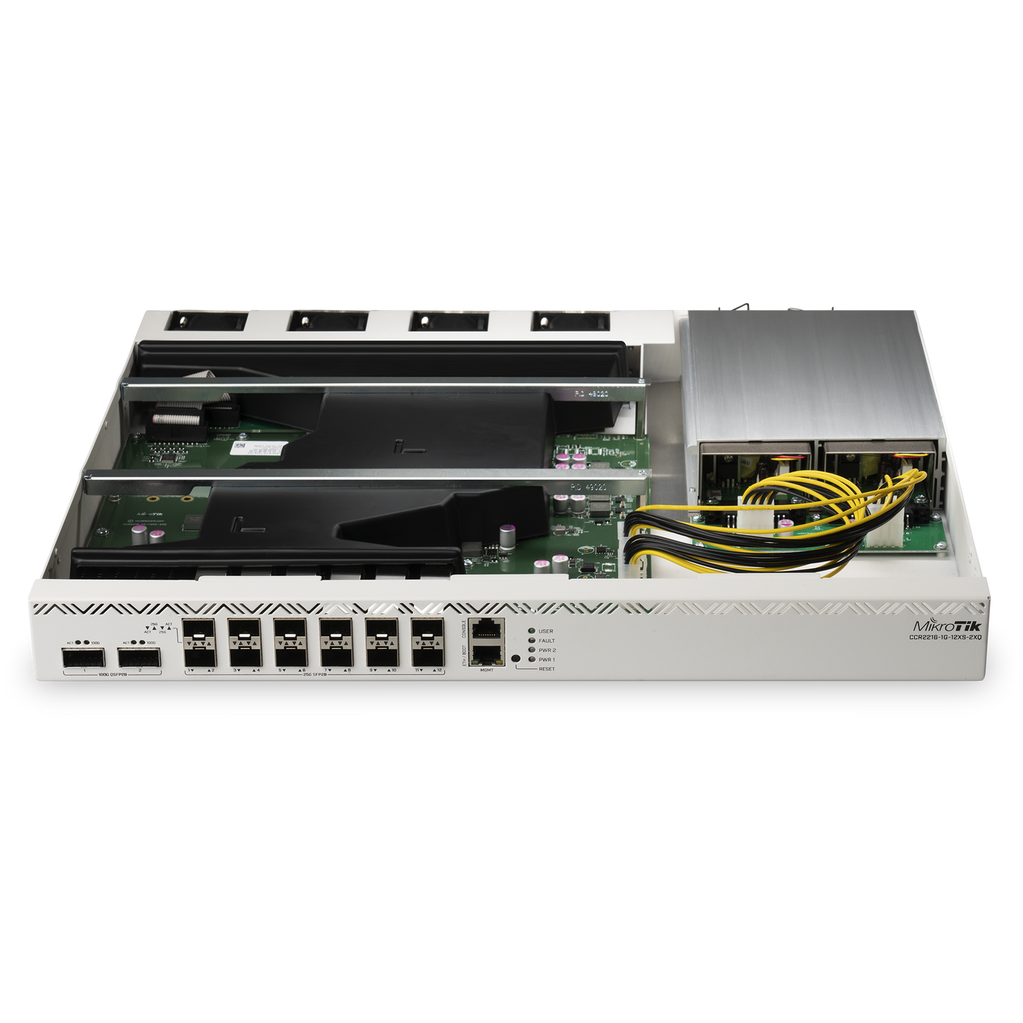 MikroTik Cloud Core 12 Port SFP28 2 QSFP28 16 Core Router [CCR2216-1G-12XS-2XQ]