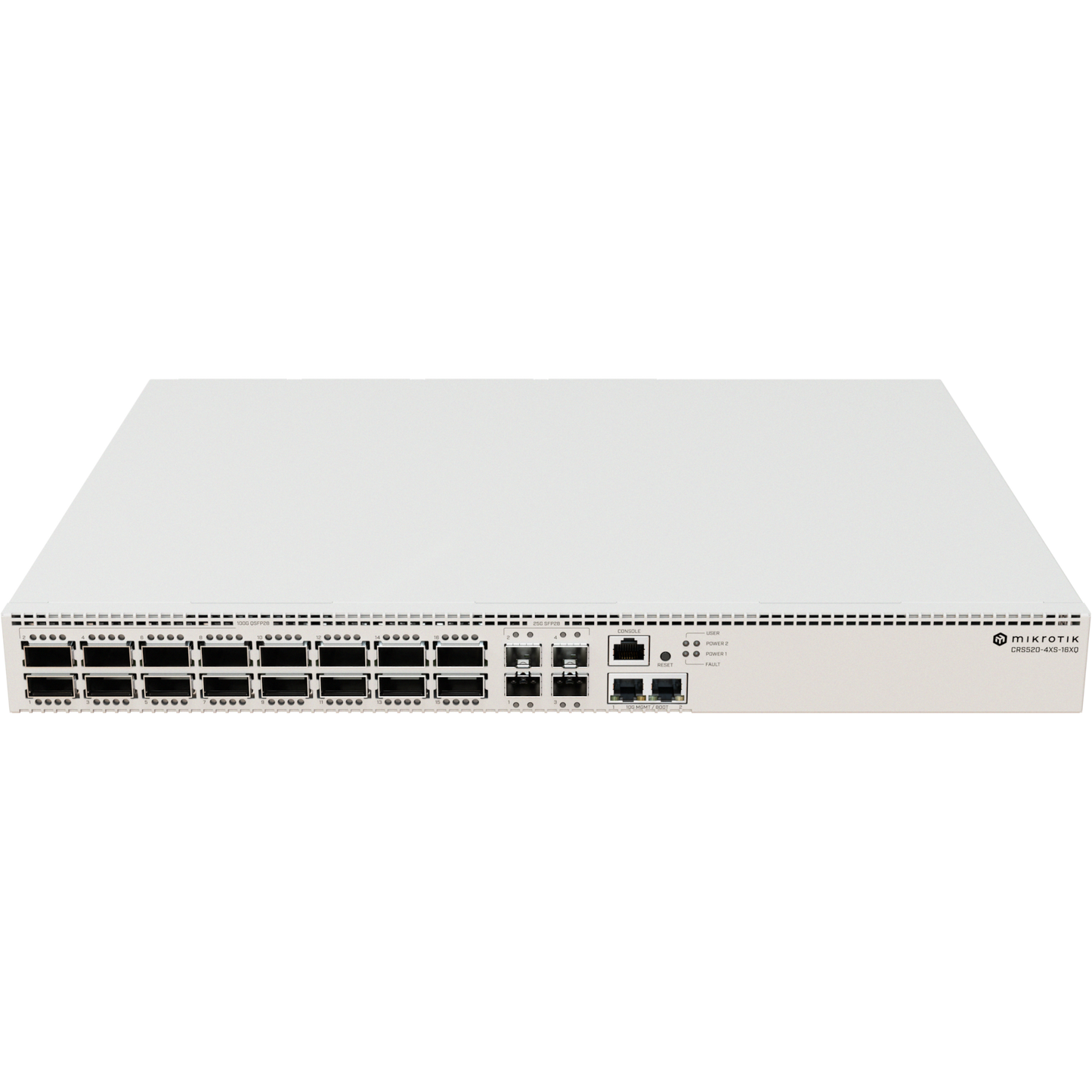 MikroTik Cloud Router Switch 16 Port QSFP28 4xSFP28 2x10Gbps [CRS520-4XS-16XQ-RM]