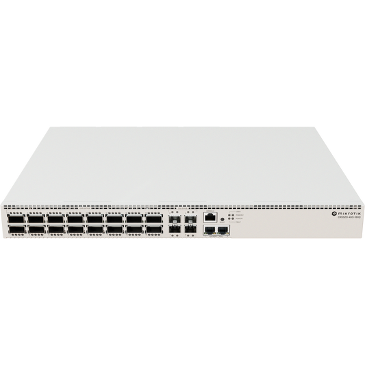 MikroTik Cloud Router Switch 16 Port QSFP28 4xSFP28 2x10Gbps [CRS520-4XS-16XQ-RM]