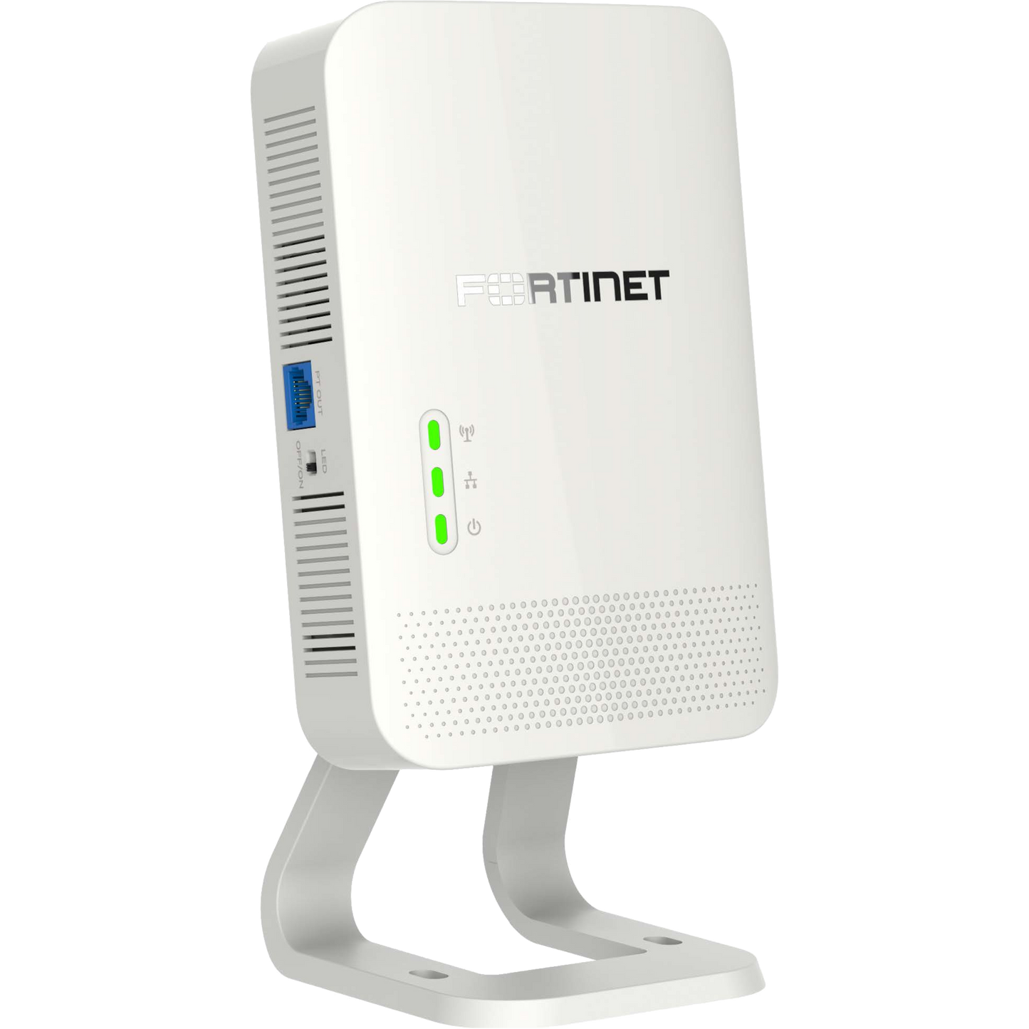 FortiAP-23JK Wall Plate AP - Wi-Fi-7 Tri-band 2.4/5/6GHz 2+2+2 2 streams 4 radios, internal antennas, 1 x 10G, 3 x 10/100/1000 RJ45 port (1x 802.3af PoE PSE, 2x Non-PoE Ports), BT / BLE, 1x RJ45 Serial Port. Wall plate mounting kit included.  [FAP-23JK-E]