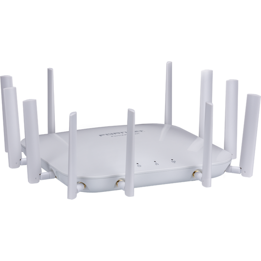 FortiAP-443K Indoor Wireless AP - 4 radios (Wi-Fi-7 Tri-band 2.4/5/6GHz 4+4+4 4 streams 4 radios) [Note: 6GHz band not available in all regulatory domains. Use of the 6GHz band subjects to regional regulatory authority approval], external ant [FAP-443K-E]