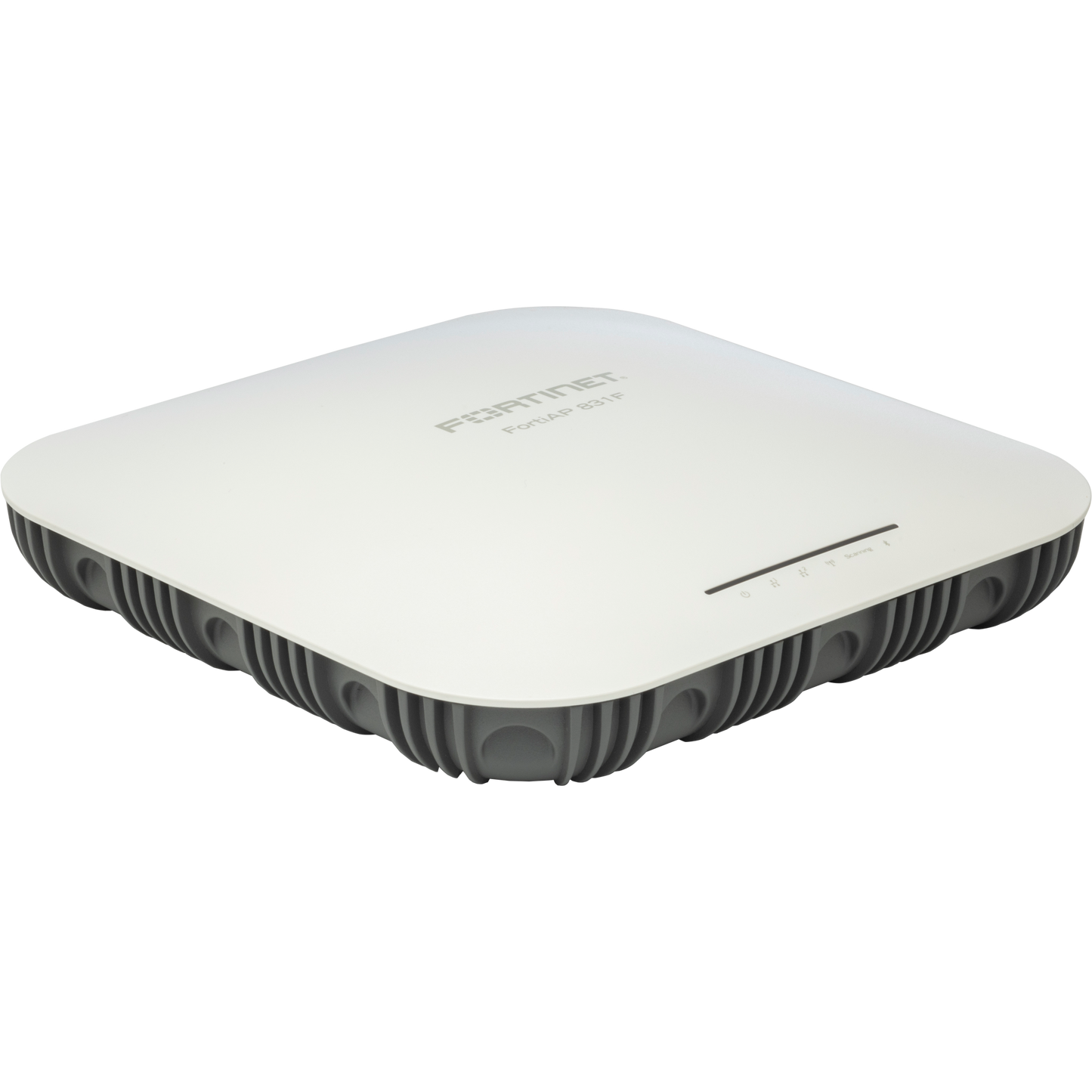 FortiAP-831F Indoor Wireless AP - Tri radio (802.11 b/g/n/ax 4x4 MU-MIMO, 802.11 a/n/ac/ax 8x8 MU-MIMO and 1x 802.11 a/b/g/n/ac Wave 2, 2x2 ), internal antennas, 1x 100/1000/2500/5000 Base-T RJ45, 1x 10/100/1000 Base-T RJ45, BT / BLE, Console [FAP-831F-E]