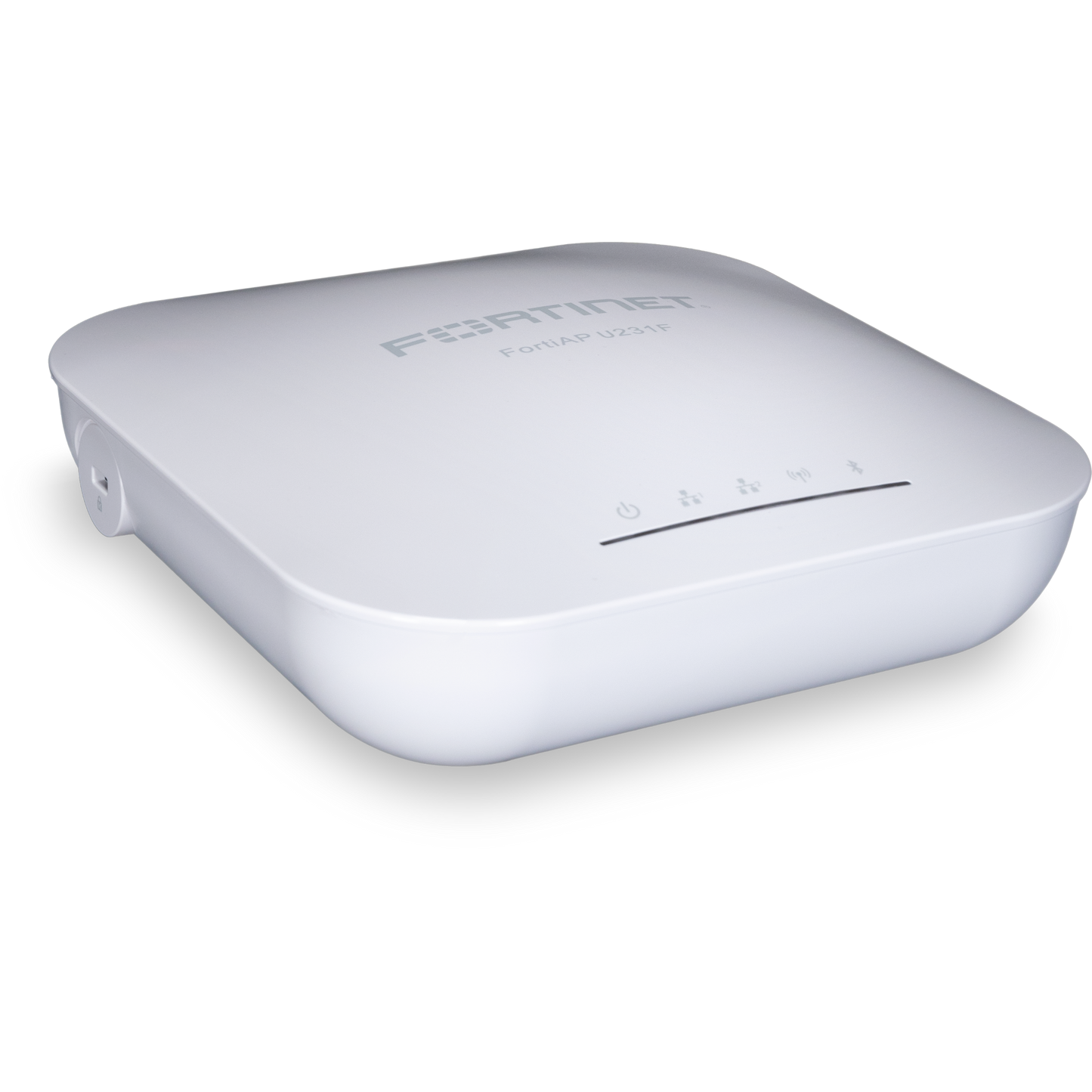 FortiAP-U231F Indoor Wireless Universal AP - Tri radio (802.11 b/g/n/ax 2x2 MU-MIMO, 802.11 a/n/ac/ax 2x2 MU-MIMO and 1x 802.11 a/b/g/n/ac Wave 2, 2x2 ), internal antennas, 2x 10/100/1000 RJ45 port, BT/BLE, 1x Type A USB, 1x RS-232 RJ45 Seri [FAP-U231F-E]