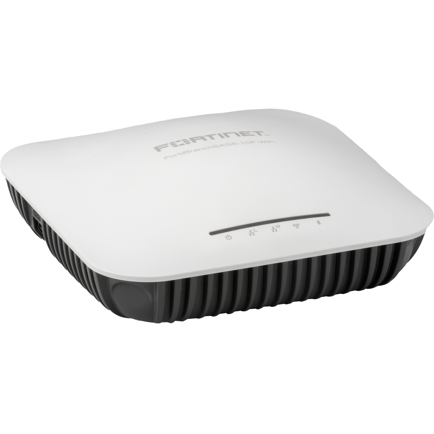 FortiBranchSASE-10F-WiFi indoor desktop/wall mount FortiSASE extension device, designed specifically to quickly provide connectivity and security to small branch offices, delivered from FortiSASE, via L2 tunnel. With integrated 2x2 2.4G/5 [FBS-10F-WIFI-S]