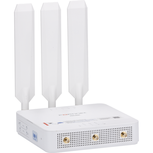 FortiExtender-202F-EA Indoor Broadband Dual Modem Wireless WAN Router with 2x "Dual SIM 3G/4G LTE CAT7 M.2 Module (DL/UL=300M/150Mbps)" for EMEA/APAC Carriers. 5x GE WAN/LAN configurable RJ45 ports including 1x 802.3af/at POE PD port and GPS [FEX-202F-EA]
