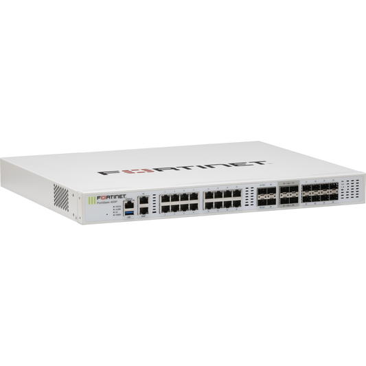 FortiGate-401F-DC Hardware plus 5 Year FortiCare Premium and FortiGuard Unified Threat Protection (UTP) [FG-401F-DC-BDL-950-60]
