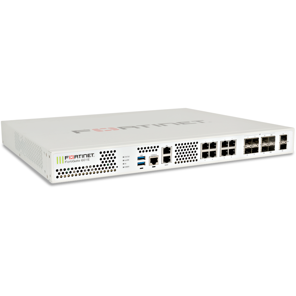 FortiGate-601E Hardware plus 1 Year FortiCare Premium and FortiGuard Unified Threat Protection (UTP) [FG-601E-BDL-950-12]