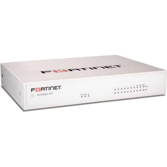 FortiGate-70F Hardware plus 1 Year FortiCare Premium and FortiGuard Enterprise Protection [FG-70F-BDL-809-12]