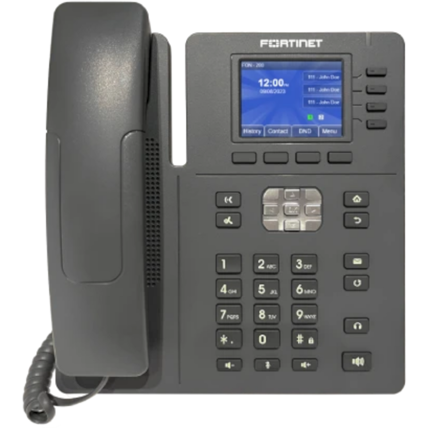 FortiFone-280B Entry level IP phone with 2.4 inch color screen, 6 programmable keys, PoE and 10/100 LAN and PC connections. [FON-280B]