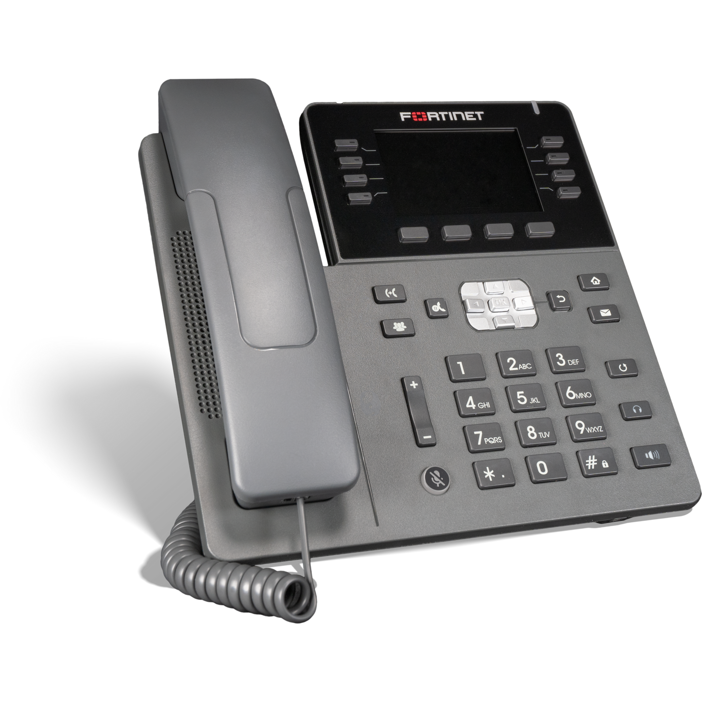 FortiFone-380B Mid range IP Phone with 3.5"color screen, 28 programmable keys, PoE and 10/100/1000 LAN and PC connections, upgrade/replacement for FON-380. [FON-380B]