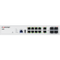 FortiSwitch-110G-FPOE Layer 2 FortiGate switch controller compatible PoE 802.3bt switch with 2x 5G RJ45 with PoE bt, 8x 2.5G RJ45 with PoE af/at and 4x SFP+ ports. Fanless. Max 200W PoE output limit. [FS-110G-FPOE]