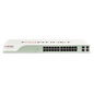 FortiSwitch-224D-FPOE Layer 2/3 FortiGate switch controller compatible PoE+ switch with 24 x GE RJ45 ports, 4 x GE SFP, with automatic Max 370W POE output limit [FS-224D-FPOE]