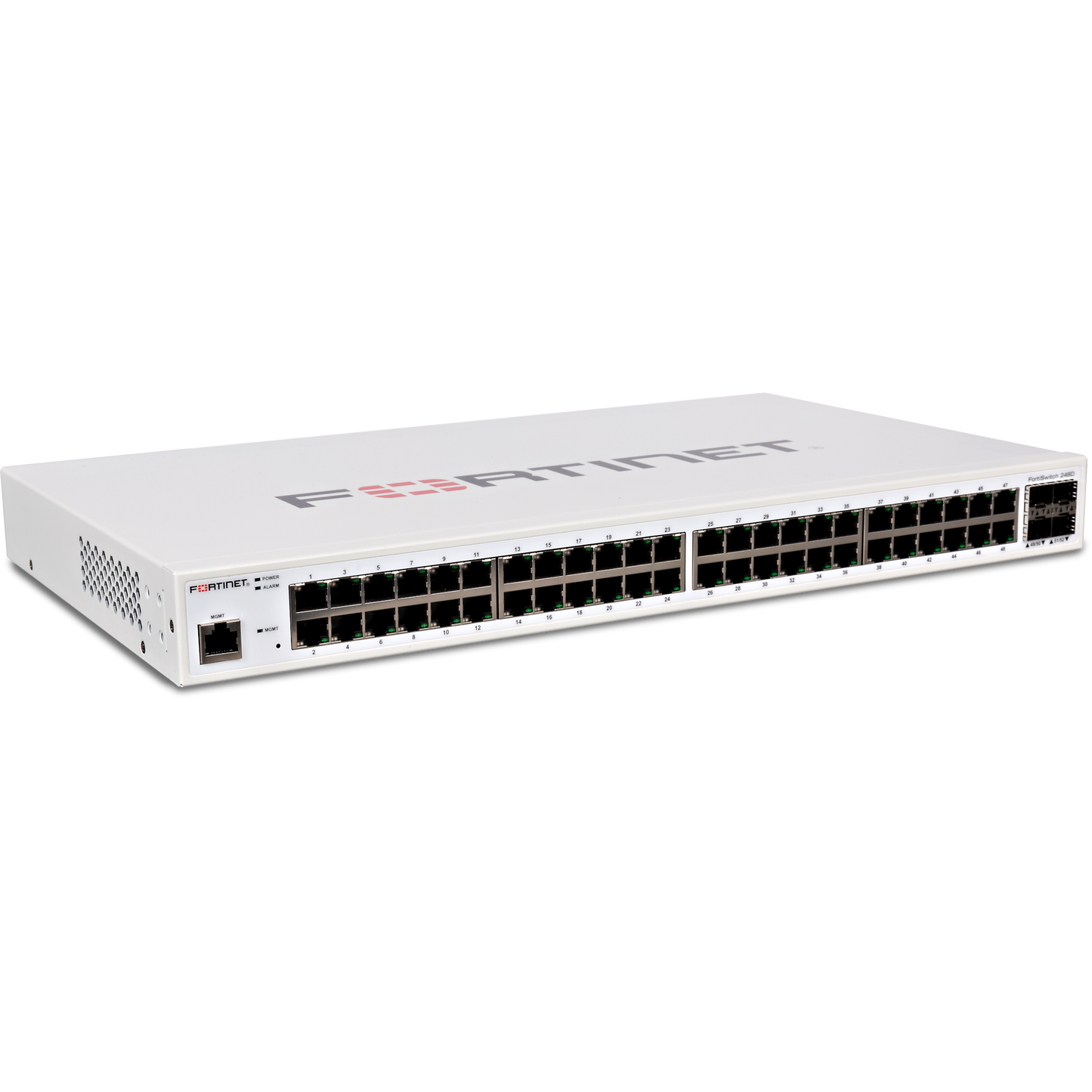 FortiSwitch-248D Layer 2/3 FortiGate switch controller compatible switch with 48 x GE RJ45 ports, 4 x GE SFP [FS-248D]