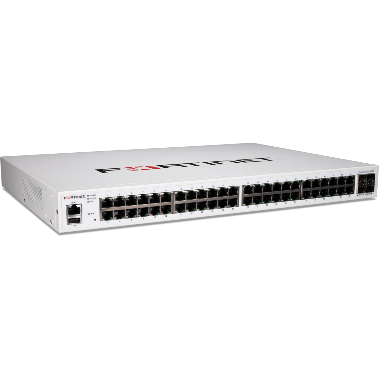 FortiSwitch-448E Layer 2/3 FortiGate switch controller compatible switch with 48 x GE RJ45 ports, 4 x 10 GE SFP+ [FS-448E]