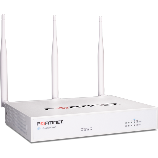FortiWiFi-40F Hardware plus 1 Year FortiCare Premium and FortiGuard Unified Threat Protection (UTP) [FWF-40F-T-BDL-950-12]
