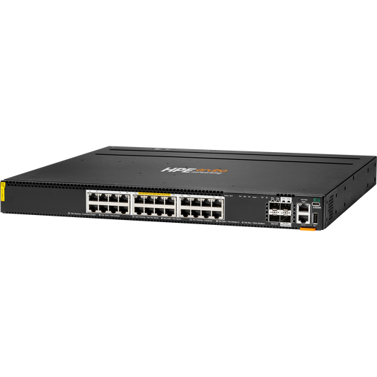 HPE Aruba Networking CX 6300M 24p HPE Smart Rate 1G/2.5G/5G/10G Class6 PoE 2p 50G 2p 25G Switch